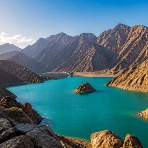Hatta Dam turquoise reservoir and Hajar mountains day tour from Dubai